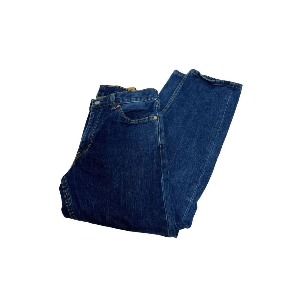 Levi’s dark wash 505 straight leg jeans 33 X 32